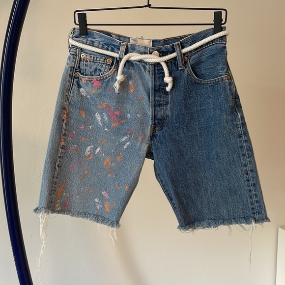 RILEY 1880 UNFINISHED MASTERPIECE CUT OFF SHORTS - Picture 4 of 8